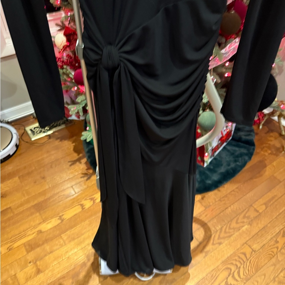 Cinq à Sept Johnson Side Ruched Long Sleeve Jersey Dress - Picture 4 of 6